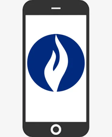 Image d'un téléphone portable et du logo police