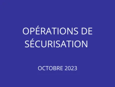 Vignette opération sécurisation Namur octobre 2023