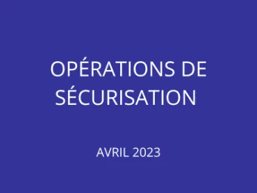 Opérations sécurisation Namur avril 2023