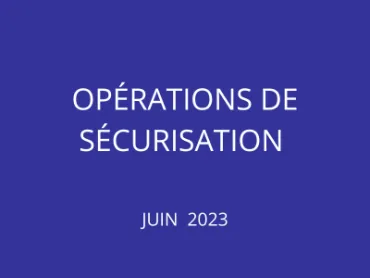 Actions de sécurisation Namur Juin 2023