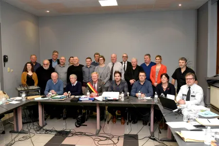 Conseil de police du 11 février 2019 à la commune de Celles (Photo Bernard Libert - SudPresse)