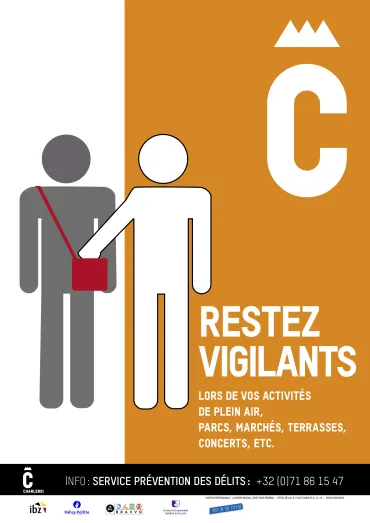 affiche logos pickpocket et victime